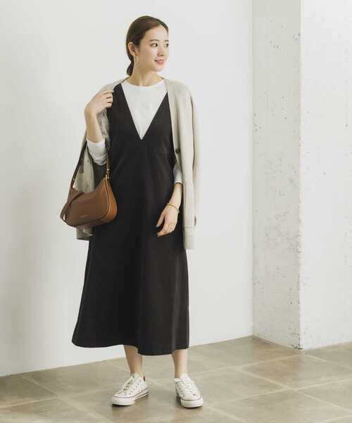 URBAN RESEARCH(アーバンリサーチ)の「『UR TECH』コーデュロイジャンパーワンピース(ワンピース・レディース・チャコールグレー/グレー系その他/ベージュ系その他・FREE)」の21枚目の写真