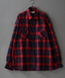 SITRY | Oversize Drop shoulder check shirt/オーバーサイズ ドロップショルダー チェック シャツ(シャツ/ブラウス)