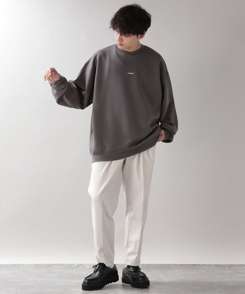 RAGEBLUE(レイジブルー)の「プチ刺繍テッククルーネック(スウェット・メンズ・オフホワイト/グリーン/グレー/ブラック・MEDIUM/LARGE)」の13枚目の写真