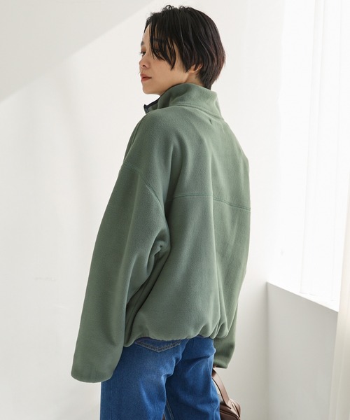 U.S. POLO ASSN.(ユーエスポロアッスン)の「U.S. POLO ASSN. /ユーエスポロアッスン 別注 ワンポイント刺繍 スナップボタンフリースプルオーバー(スウェット・レディース・ブラック/ベージュ/カーキ/オレンジ/アイボリー/ネイビー・FREE)」の13枚目の写真
