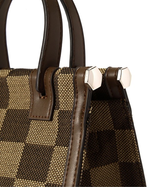 N.（N. Natural Beauty Basic）（エヌエヌナチュラルビューティーベーシック）の「◆フレームデザインスクエアミニトートバッグ（トートバッグ・レディース・ブラック系その他/ブラウン系その他・ﾌﾘ-）」の13枚目の写真