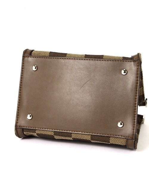 N.（N. Natural Beauty Basic）（エヌエヌナチュラルビューティーベーシック）の「◆フレームデザインスクエアミニトートバッグ（トートバッグ・レディース・ブラック系その他/ブラウン系その他・ﾌﾘ-）」の11枚目の写真