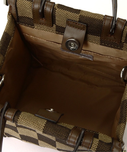 N.（N. Natural Beauty Basic）（エヌエヌナチュラルビューティーベーシック）の「◆フレームデザインスクエアミニトートバッグ（トートバッグ・レディース・ブラック系その他/ブラウン系その他・ﾌﾘ-）」の10枚目の写真