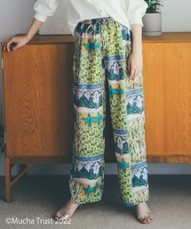 IEDIT | IEDIT 優美なミュシャの図案をまとう プリントワイドパンツ(その他パンツ)