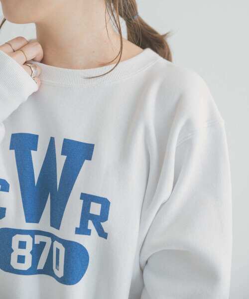 Champion（チャンピオン）の「Champion　REVERSE WEAVE SWEAT（ニット/セーター・レディース・ネイビー/オートミール/ホワイト・LARGE）」の8枚目の写真