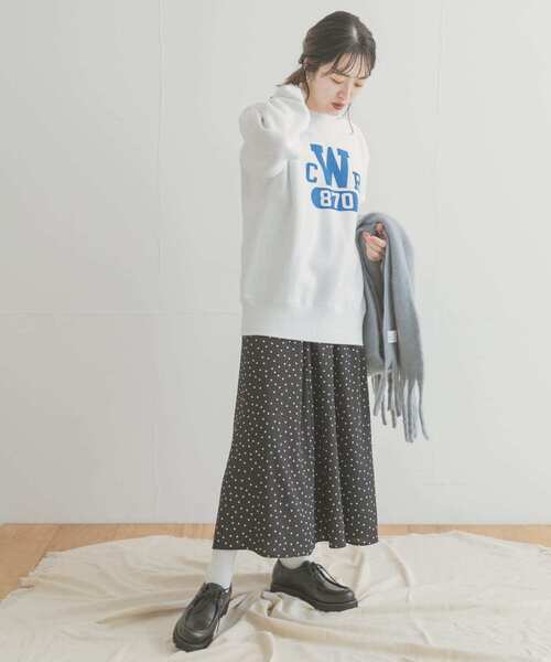 Champion（チャンピオン）の「Champion　REVERSE WEAVE SWEAT（ニット/セーター・レディース・ネイビー/オートミール/ホワイト・LARGE）」の14枚目の写真