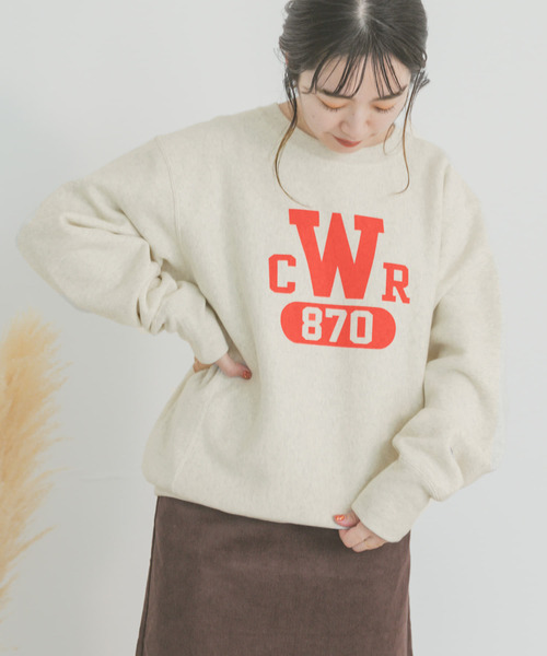 Champion（チャンピオン）の「Champion　REVERSE WEAVE SWEAT（ニット/セーター・レディース・ネイビー/オートミール/ホワイト・LARGE）」の15枚目の写真