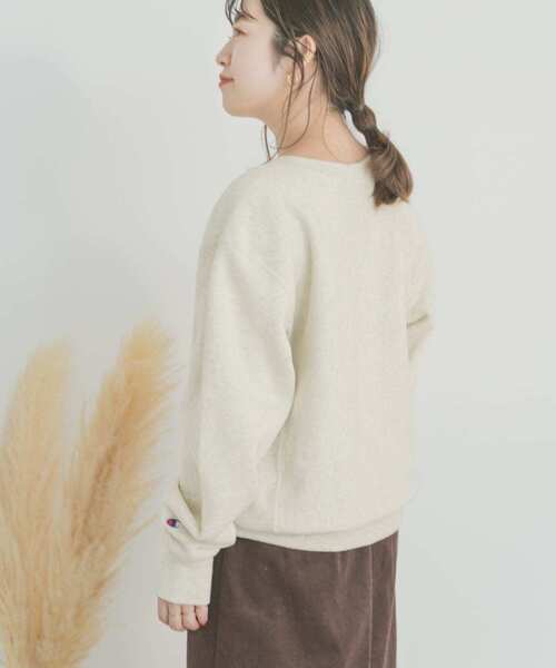 Champion（チャンピオン）の「Champion　REVERSE WEAVE SWEAT（ニット/セーター・レディース・ネイビー/オートミール/ホワイト・LARGE）」の18枚目の写真