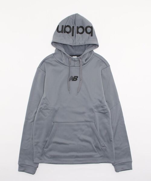 NEW BALANCE(ニューバランス)の「ニューバランス New Balance チェストロゴ フリースフーディ(パーカー・メンズ・ブラック/ネイビー/グレー・S/LL/L/M/3L)」の2枚目の写真