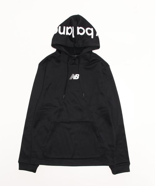 NEW BALANCE(ニューバランス)の「ニューバランス New Balance チェストロゴ フリースフーディ(パーカー・メンズ・ブラック/ネイビー/グレー・S/LL/L/M/3L)」の1枚目の写真