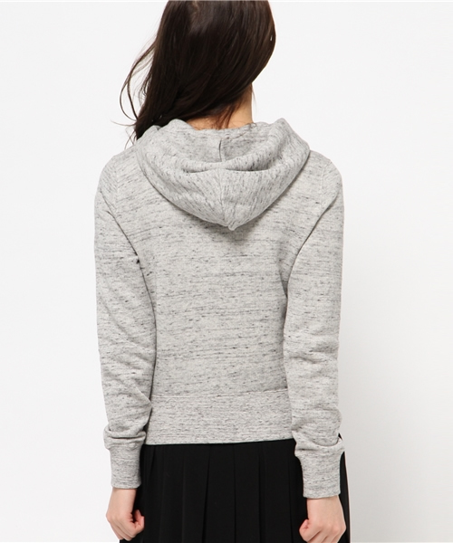 earth music&ecology(アースミュージックアンドエコロジー)の「宮崎あおいCM着用【パーカーパーカー】あらびき杢パーカー(パーカー・レディース・杢グレー/ライトグレー・MEDIUM/SMALL)」の5枚目の写真