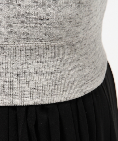 earth music&ecology(アースミュージックアンドエコロジー)の「宮崎あおいCM着用【パーカーパーカー】あらびき杢パーカー(パーカー・レディース・杢グレー/ライトグレー・MEDIUM/SMALL)」の9枚目の写真