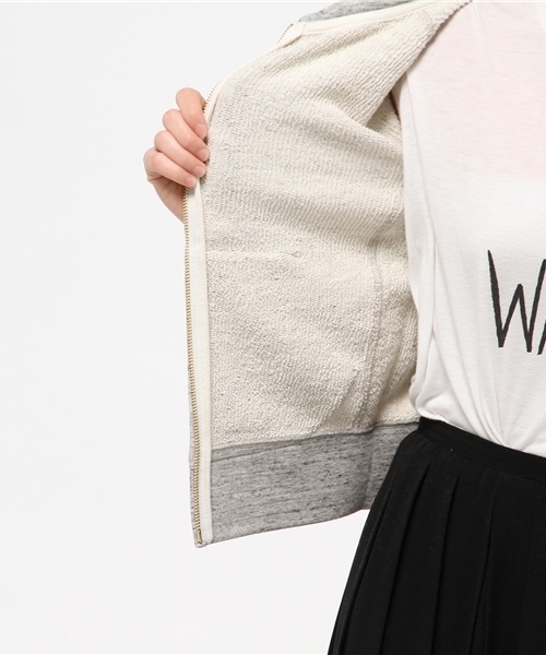 earth music&ecology(アースミュージックアンドエコロジー)の「宮崎あおいCM着用【パーカーパーカー】あらびき杢パーカー(パーカー・レディース・杢グレー/ライトグレー・MEDIUM/SMALL)」の11枚目の写真