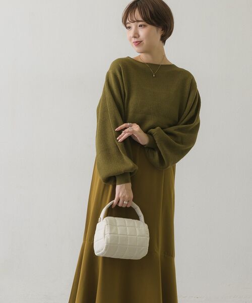 RETRO GIRL(レトロガール)の「キルティング2WAYバッグ(ショルダーバッグ・レディース・ブラック/ナチュラル/グリーン・ONE SIZE)」の6枚目の写真