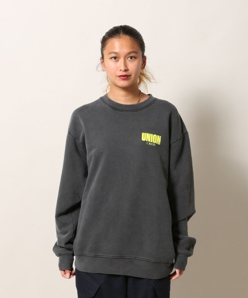 UNION（UNION TOKYO）（ユニオン）の「UNION ORIGINAL CREW LOVE CREW ユニオン スウェット クルーネック（スウェット・メンズ・ブラック/オリーブ・SMALL/MEDIUM/LARGE/X-LARGE/XX-LARGE）」の7枚目の写真