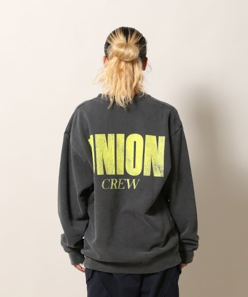 UNION（UNION TOKYO）（ユニオン）の「UNION ORIGINAL CREW LOVE CREW ユニオン スウェット クルーネック（スウェット・メンズ・ブラック/オリーブ・SMALL/MEDIUM/LARGE/X-LARGE/XX-LARGE）」の8枚目の写真