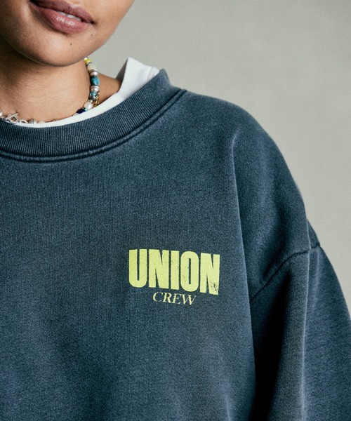 UNION（UNION TOKYO）（ユニオン）の「UNION ORIGINAL CREW LOVE CREW ユニオン スウェット クルーネック（スウェット・メンズ・ブラック/オリーブ・SMALL/MEDIUM/LARGE/X-LARGE/XX-LARGE）」の17枚目の写真