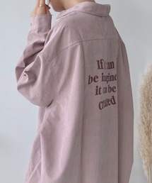 AS KNOW AS plus | ♪バックロゴプリントビッグシャツ(シャツ/ブラウス)