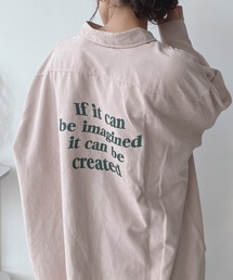 AS KNOW AS plus | ♪バックロゴプリントビッグシャツ(シャツ/ブラウス)