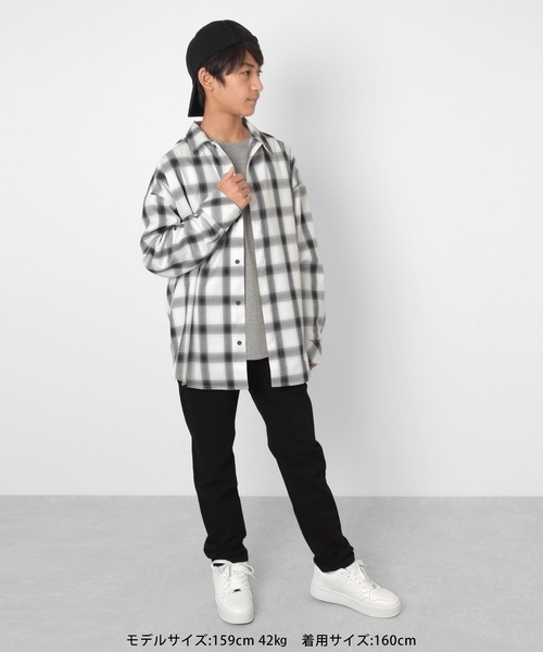 GLAZOS（グラソス）の「カラーツイルスリムパンツ（その他パンツ・キッズ・ネイビー/ブラック/ベージュ/カーキ/エンジ・150cm/160cm/140cm/170cm）」の17枚目の写真