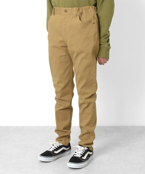 GLAZOS（グラソス）の「カラーツイルスリムパンツ（その他パンツ・キッズ・ネイビー/ブラック/ベージュ/カーキ/エンジ・150cm/160cm/140cm/170cm）」の20枚目の写真