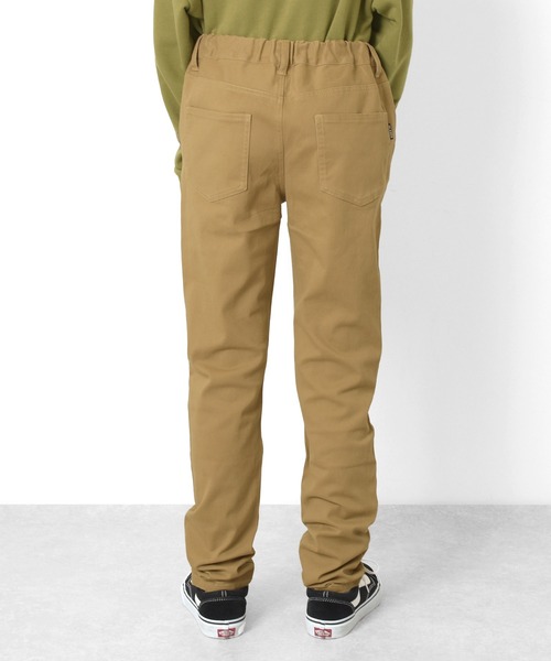 GLAZOS（グラソス）の「カラーツイルスリムパンツ（その他パンツ・キッズ・ネイビー/ブラック/ベージュ/カーキ/エンジ・150cm/160cm/140cm/170cm）」の9枚目の写真