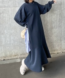 スウェットロングワンピース