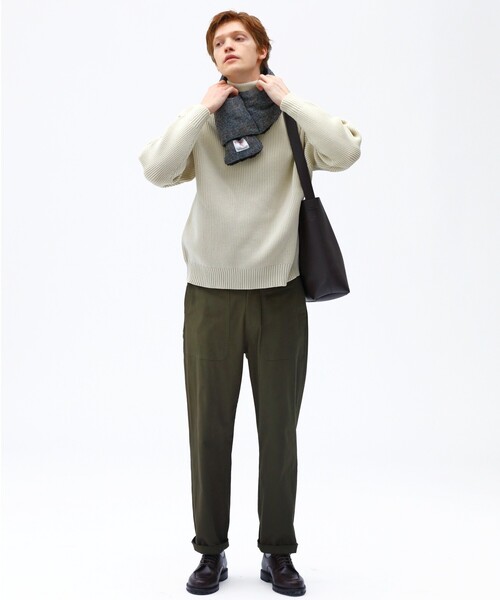 THE SHOP TK (ザ ショップ ティーケー )の「◆【洗える/軽量素材】ポリ畦タートルネックニット(ニット/セーター・メンズ・サンドベージュ/ボルドー/ブラック/オフホワイト・02/03/04)」の11枚目の写真