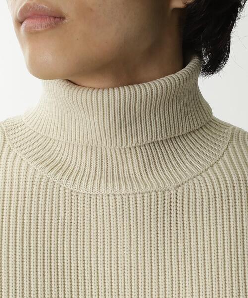 THE SHOP TK (ザ ショップ ティーケー )の「◆【洗える/軽量素材】ポリ畦タートルネックニット(ニット/セーター・メンズ・サンドベージュ/ボルドー/ブラック/オフホワイト・02/03/04)」の20枚目の写真