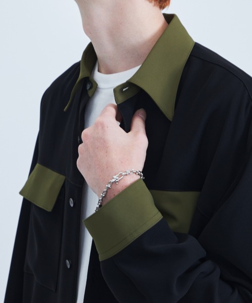 LiNoH(リノー)の「LINK CHAIN BRACELET/リンクチェーンブレスレット(ブレスレット・メンズ・シルバー・FREE)」の9枚目の写真