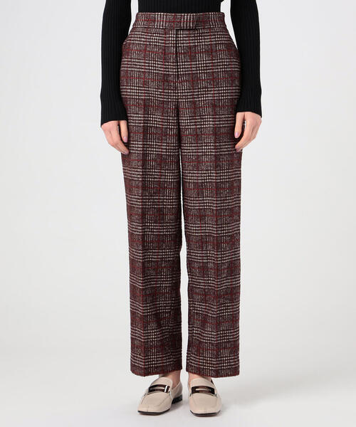 専用新品 TOMORROWLAND トゥモローランド チェック柄スラックス 48 TOMORROWLAND （トゥモローランド）の「モールグレンチェック