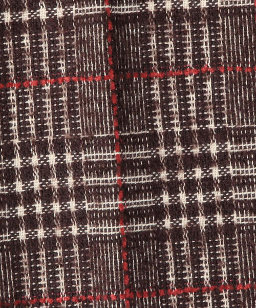 TOMORROWLAND （トゥモローランド）の「モールグレンチェック ストレートパンツ（スラックス・レディース・ブラウン系その他2・34/36）」の6枚目の写真