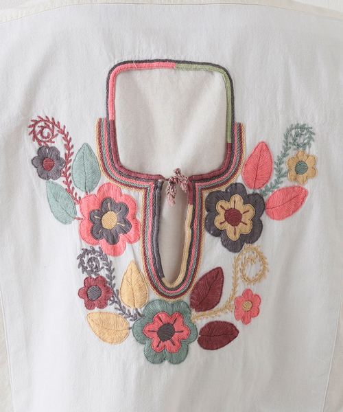 OAXACA(オアハカ)の「【OAXACA / オアハカ】 ブルーサシャツ(シャツ/ブラウス・メンズ・ホワイト系その他・LARGE/X-LARGE)」の12枚目の写真