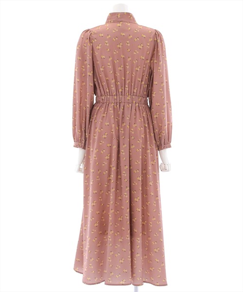 clear(クリア)の「小花柄ボウタイワンピース(ワンピース・レディース・ラベンダー/テラコッタ・F)」の6枚目の写真