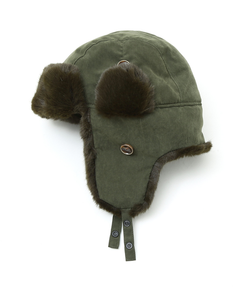 Ruben（ルーベン）の「【RUBEN/ルーベン】RUS-6370  FAKE SUEDE FLIGHT CAP/　フライトキャップ　パイロットキャップ　ボア耳付帽子（キャップ・メンズ・ベージュ/カーキ/ブラック/ベージュ系その他/グリーン系その他/ブラック系その他・フリー）」の17枚目の写真