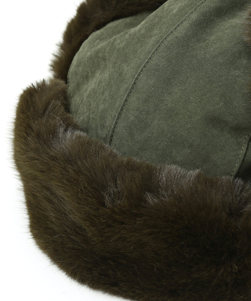 Ruben（ルーベン）の「【RUBEN/ルーベン】RUS-6370  FAKE SUEDE FLIGHT CAP/　フライトキャップ　パイロットキャップ　ボア耳付帽子（キャップ・メンズ・ベージュ/カーキ/ブラック/ベージュ系その他/グリーン系その他/ブラック系その他・フリー）」の20枚目の写真