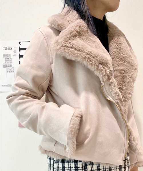 CECIL McBEE（セシルマクビー）の「フェイクスエードファーライダース