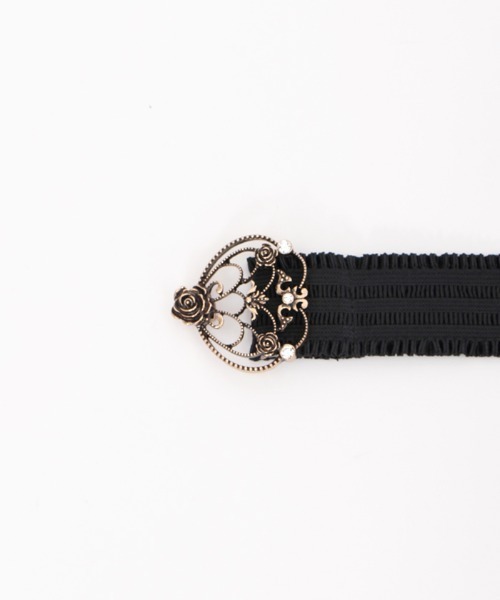 axes femme（アクシーズファム）の「立体バラクラシカルゴムベルト（ベルト・レディース・シルバー/アンティークゴールド/ピンク/ゴールド・FREE）」の20枚目の写真