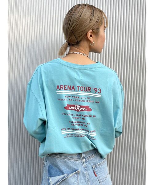 Ungrid（アングリッド）の「ツアーロゴロングスリーブTee（Tシャツ/カットソー・レディース・オレンジ/チャコールグレー/オフホワイト/ブルー・FREE）」の10枚目の写真