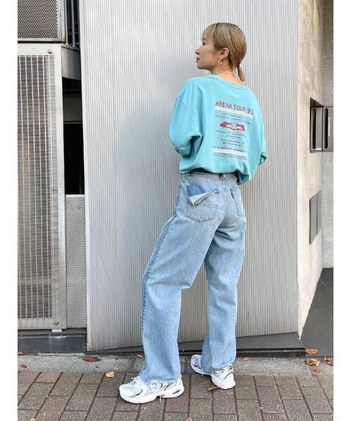 Ungrid（アングリッド）の「ツアーロゴロングスリーブTee（Tシャツ/カットソー・レディース・オレンジ/チャコールグレー/オフホワイト/ブルー・FREE）」の13枚目の写真