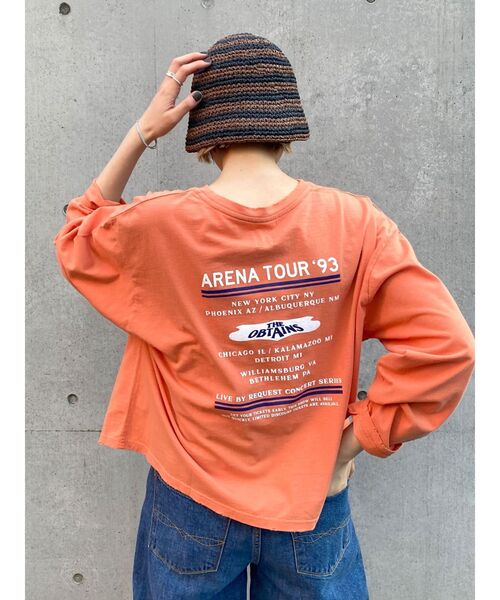 Ungrid（アングリッド）の「ツアーロゴロングスリーブTee（Tシャツ/カットソー・レディース・オレンジ/チャコールグレー/オフホワイト/ブルー・FREE）」の17枚目の写真