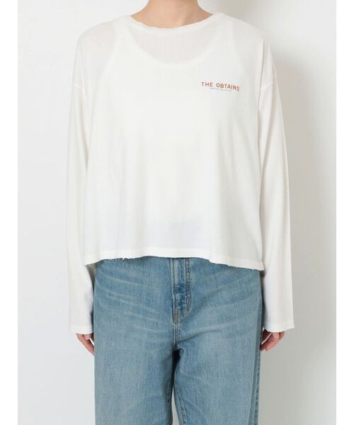 Ungrid（アングリッド）の「ツアーロゴロングスリーブTee（Tシャツ/カットソー・レディース・オレンジ/チャコールグレー/オフホワイト/ブルー・FREE）」の20枚目の写真