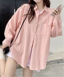 【OKUOKU 0909】オーバーシルエット ベーシックシャツ oku-tops-678969190351-19