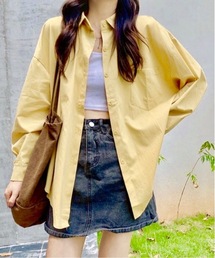 【OKUOKU 0909】オーバーシルエット ベーシックシャツ oku-tops-678969190351-19