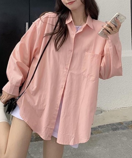 Burner(バーナー)の「【OKUOKU 0909】オーバーシルエット ベーシックシャツ oku-tops-678969190351-19(シャツ/ブラウス・レディース・C/D/A/B・FREE)」の16枚目の写真