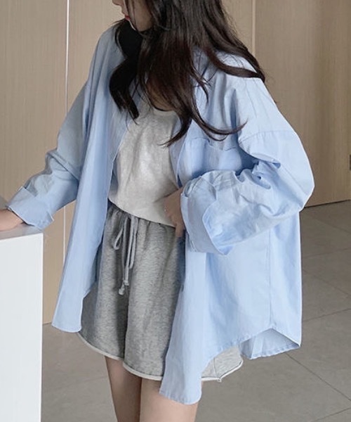 Burner(バーナー)の「【OKUOKU 0909】オーバーシルエット ベーシックシャツ oku-tops-678969190351-19(シャツ/ブラウス・レディース・C/D/A/B・FREE)」の20枚目の写真