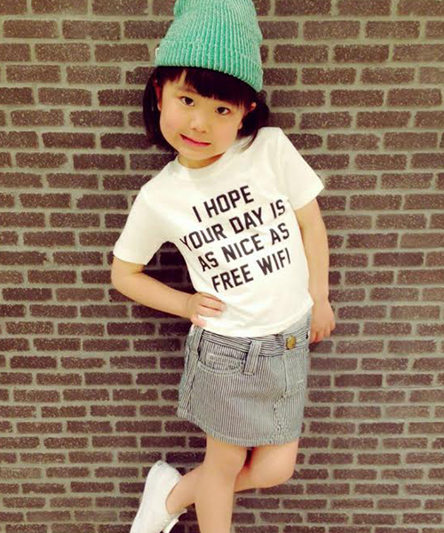 CIAOPANIC TYPY(チャオパニックティピー)の「LAプリントHOPETee(Tシャツ/カットソー・キッズ・ホワイト・105/145)」の1枚目の写真
