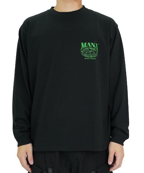 MANASTASH（マナスタッシュ）の「MANASTASH/マナスタッシュ　CiTee AIRLINES（Tシャツ/カットソー・メンズ・レモンイエロー/ブラック・M/L/XL）」の3枚目の写真