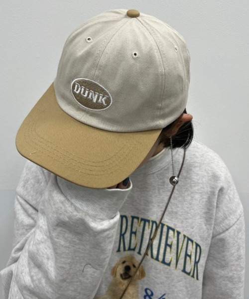 nemne store(ネンネストア)の「【nemne】配色ロゴ入りキャップ(キャップ・レディース・ベージュ/ブラック・フリー)」の2枚目の写真