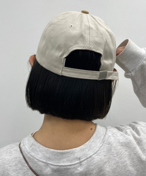 nemne store(ネンネストア)の「【nemne】配色ロゴ入りキャップ(キャップ・レディース・ベージュ/ブラック・フリー)」の8枚目の写真